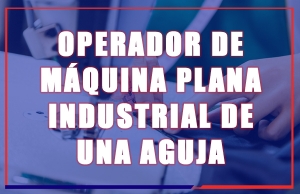 Operador de M&aacute;quina Plana Industrial de Una Aguja